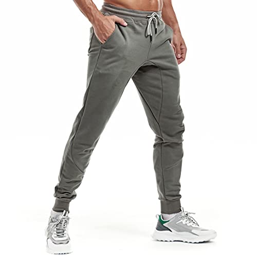 Produktfoto von AIMPACT Trainingshose Fitness Bodybuilding Sporthose mit Taschen(Grau S)