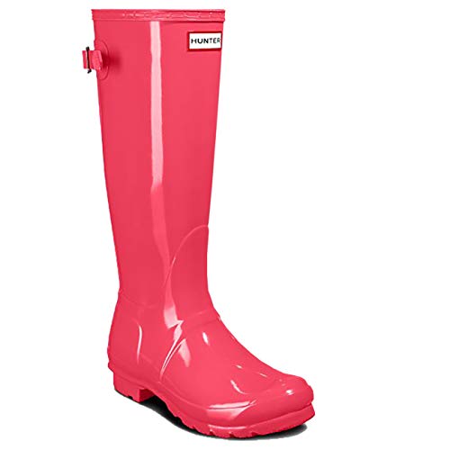 HUNTER Original Back Adjust Rain Boot - 7M - Gloss Flare