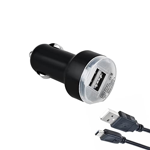 Digipartspower Car DC Adapter + USB Charging Cable for Uniden BCD325P2 BCD-325P2 Handheld TrunkTracker V Scanner Auto Cigarette Lighter Plug Power Supply