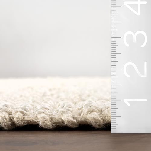 Tapete Decorativo nuLOOM Daniela Off-White 6x9 pies miniatura 2