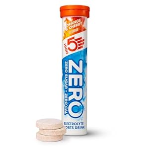 HIGH5 Zero Electrolyte Tablets – Hydration Tablets Enhanced with Vitamin C – 0 Calories & Sugar Free – Boost Hydration, Performance & Wellness – Orange & Cherry (20x, Pack of 1)