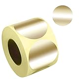 2' Gold Round Stickers, Color Dot Labels 300 Per Roll, Self-Adhesive by Toucan Craft Supplies
