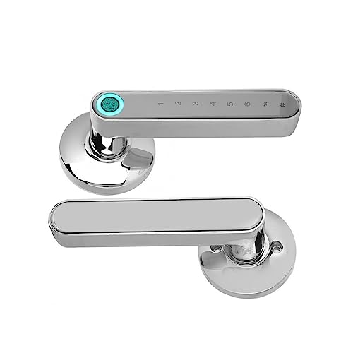 016 Fechadura inteligente com impressão digital, fechadura de porta Tuya, senha Bluetooth, desbloque