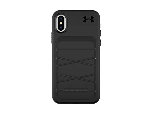 Under Armour Phone Case | for Apple iPhone X and 2018 iPhone Xs | Under Armour UA Protect Arsenal Case with Rugged Design, Drop Protection, and Extra Storage - Black/Black