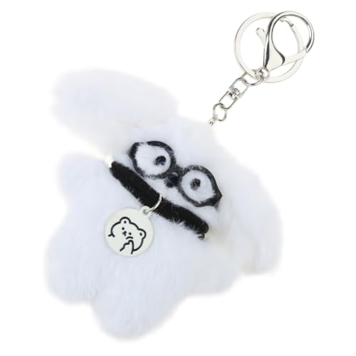 Plush Dog Keychain Keyring Pendant for Purse Backpack Personalize Decor
