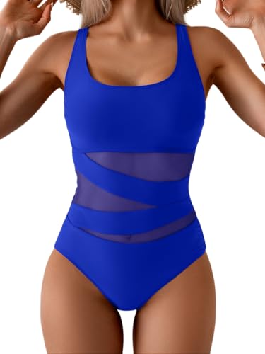 B2prity Women's Mesh One Piece Swimsuit Tummy Control...