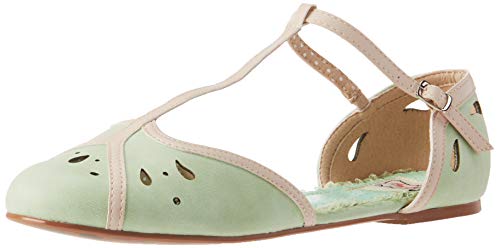 Bettie Page Women's Pinup, Retro, Vintage Mary Jane Flat