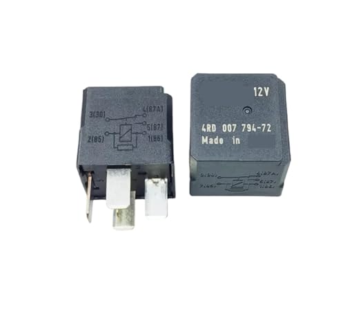 Relais 4RD00779472 12V 40A 5 broches pour commutation de phare et ventilateur auto