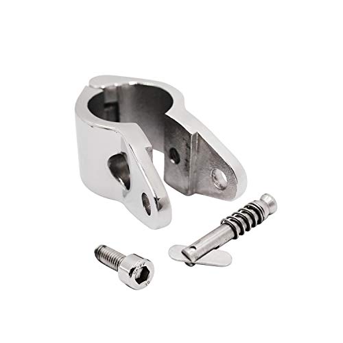 SHENGHUISS Pair 1” Boat Bimini Top Hinged Jaw Slide Stainless Steel 316 with Boat Pin & Cam Clamp Awning Marine Hardware Fitting Yachts Rowing Boats Accessories (Pair) - Thumbnail 4