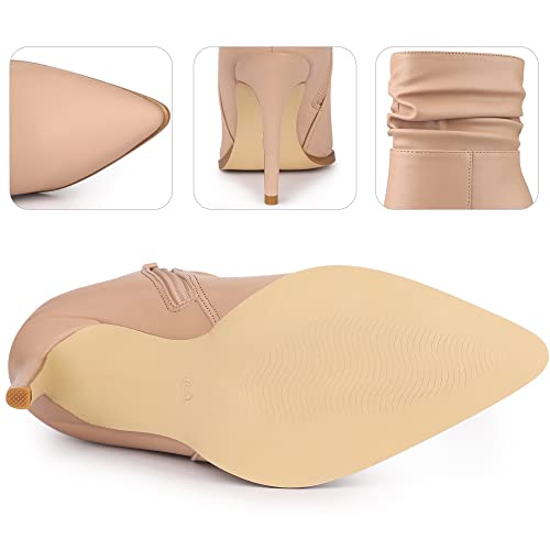 Perphy Slouch Pointed Toe Stiletto Heel Ankle Bootie Dressy Boots for Women3