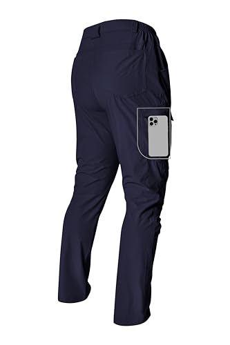 Men's Hiking Cargo Pants Lightweight Quick-Dry Waterproof Stretch Work Fishing Travel Outdoor Pants with 6 Pockets