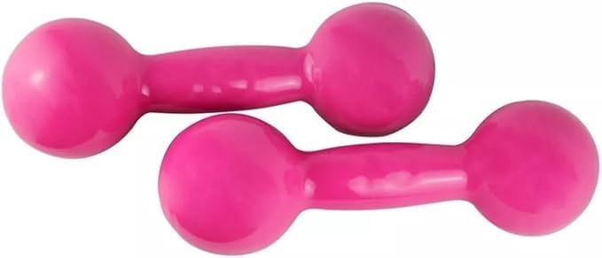 Par Halter 01 Kg Rosa Pink Treino Musculação