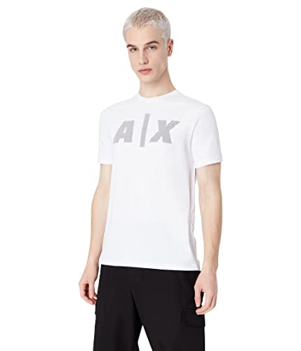T-Shirt Homme Armani Exchange anti-déformation en coton stretch col confortable