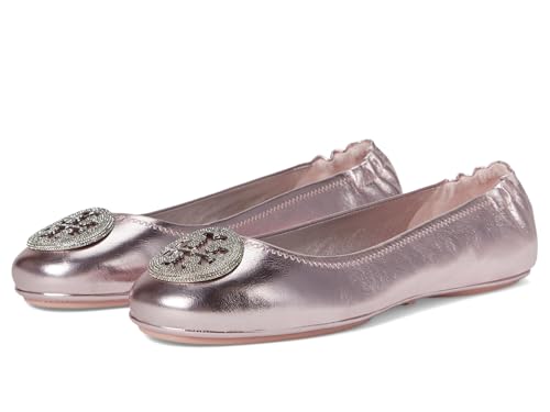 Tory Burch Women's Minnie Travel Ballet with Pave Logo Flat