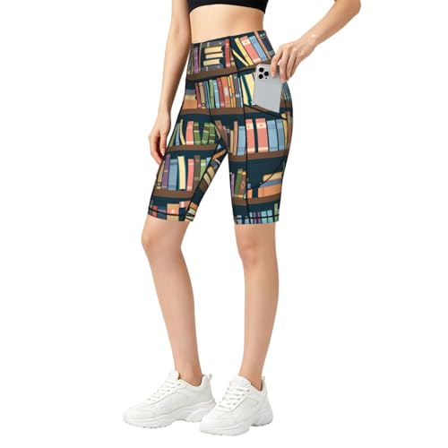 Legging entraînement femme imprimé rat de bibliothèque - Pantalon yoga gym athlétisme et running