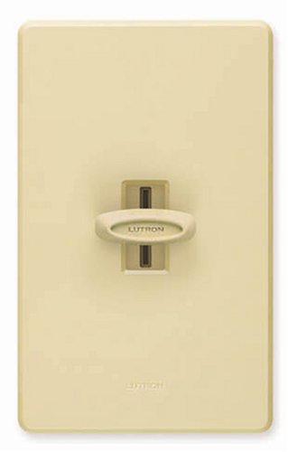 Lutron GL600H-IV Electronics Glyder Incandescent Slide Dimmer Switch, Ivory