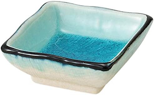 せともの本舗 Set of 3 Nyusen Square Bean Plate [2.8 x 2.8 x 1.1 inches (7.3 x 7.3 x 2.8 cm), 3.5 oz (100 g); Delicacies] [Restaurants, Ryokan, Japanese Tableware, Restaurants, Commercial Uses]