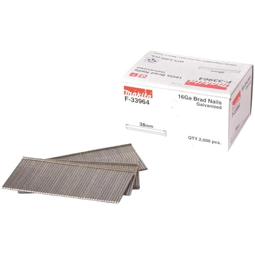 Lot de clous de finition brads 16 Ga longueur 38 mm (2000 pcs) - MAKITA F-33964