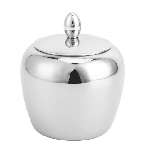 Sugar Bowl with Lid and Spoon, Stainless Steel Container for Sugar, Salt and Condiments, Stylish Kitchen Condiment Storage Bowl Ideal for Kitchen, Coffee Table - Image 4