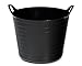 Produktbild Ondis24 Tragekorb Flexi Tub 26L, Spielzeug Eimer Kinderzimmer, Wäschekorb Flexibler Kunststoff, Garten Kübel, schwarz
