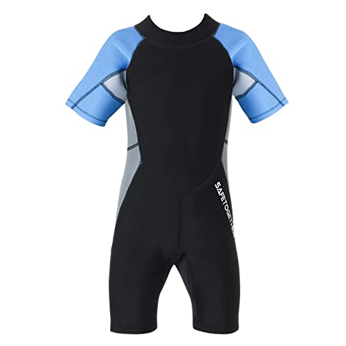 Luwint Kids Wetsuit For Boys Girls, 2.5Mm Shorty Wet Suit Short Sleeve Diving Suits For Swimming Surf Kayaking Paddle Boarding #TOP1