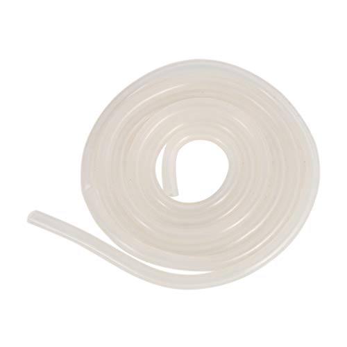 Glakyur 100cm coche teledirigido manguera de gasolina manguera de silicona para 1/10 1/18 pista camión accesorios blanco