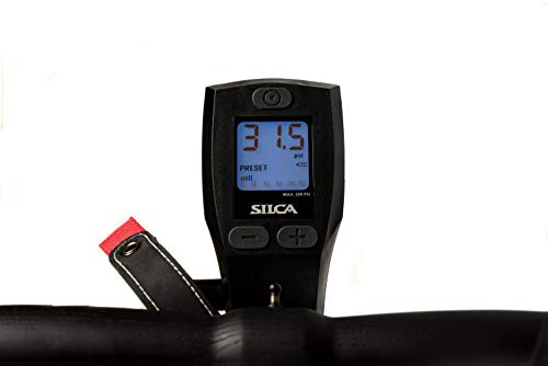 Silca Superpista Digital Floor Pump With Backlit Digital Gauge | Extra Long Hose | Award Winning Hiro Metal Locking Chuck For Presta And Schrader Valve | Bike Pump Cycle Pump #TOP2