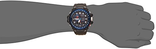 G-Shock Casio Gulfmaster Triple Sensor Watch for Men - Analog-Digital, Resin Strap - GWN-1000B-1BDR