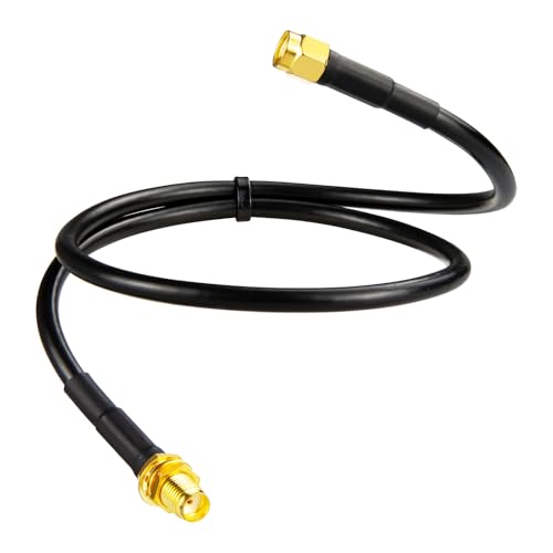Boobrie Upgraded SMA Male to SMA Female Cable 1.64ft, Low Loss Coaxial Cable LMR200 Equivalent for 3G/4G/5G/6G/LTE/ADS-B/GPS/WiFi/Ham Radio & RF Applications (Not for TV Use)