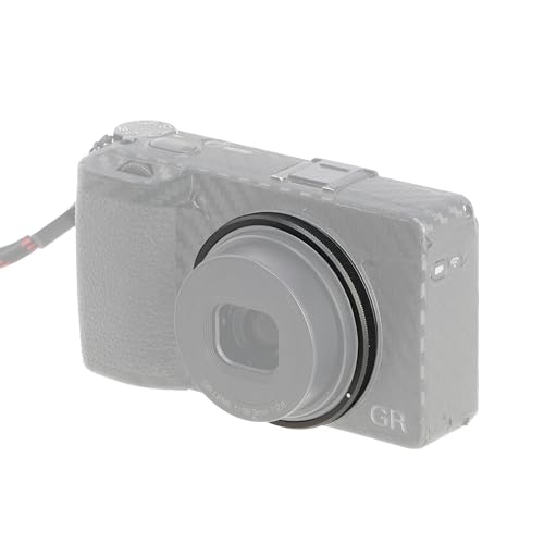 Hersmay ���^�����������Y�����O RICOH GR III GRIII GR3�J�����p ���R�[ GN-1 �����Y�����O�L���b�v�̌��� (�u���b�N)