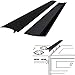 SEVCHY Silicone Stove Gap Covers (2 pack), Oven Gap Filler, Heat Resistant Stove Gap Filler, Seal Gap between Stovetop and Counter, Easy Clean (21 inch, Black)