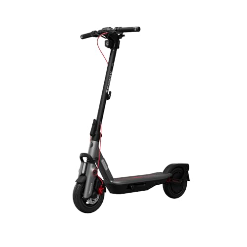 Segway-Ninebot F3 D E-Scooter mit Straßenzulassung für Erwachsene 70km Reichweite im Eco-Modus 120kg Tragfähigkeit doppelte hydraulische Federung Smart Display Schwarz