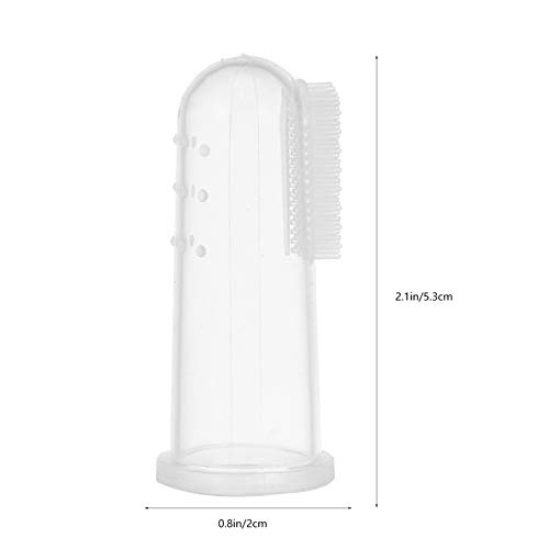 EXCEART 3 peças de escova de dentes de bebê com estojo, escova de dentes de silicone para crianças d