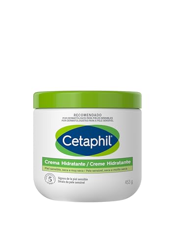 CETAPHIL Crema Hidratante Corporal y Facial, para pieles secas y sensibles, hidrata hasta 48 horas,...