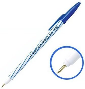 12 Pens Asia Professional - Lancer Spiral ballpoint pen, Medium Point - Blue 0.5mm