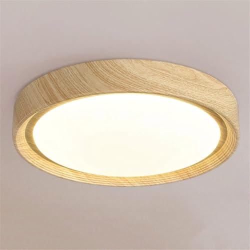 Plafonnier en noyer veiné minimaliste et durable en bois