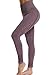 FITTOO Leggings Sin Costuras Corte de Malla Mujer Pantalon Deportivo Alta Cintura Yoga Elásticos Fitness Seamless #1 Morado Small