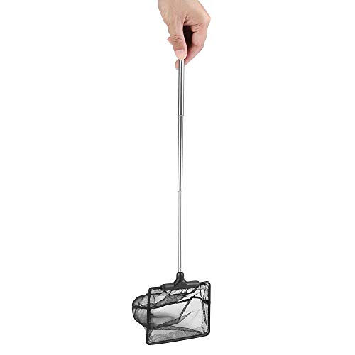 Image of Lpraer Aquarium Fish Net with Extendable Stainless Steel Long Handle Fine Mesh Net for Fish Tank