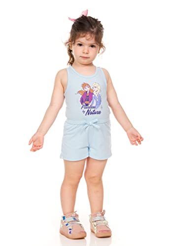 Barboteuse Disney sans manches pour bébé fille et tout-petit en coton doux