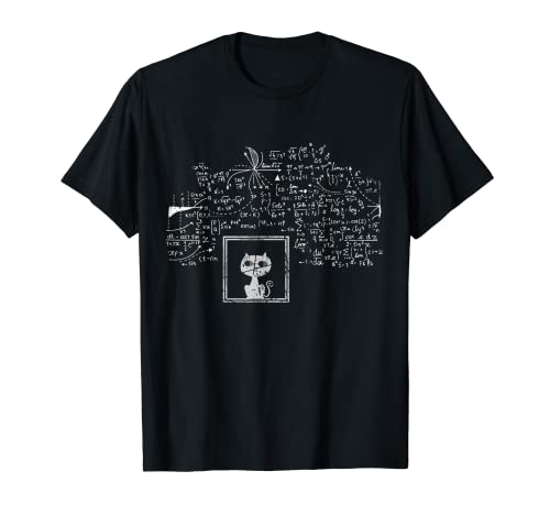 El gato de Schrodinger en una caja Física cuántica Ciencia física Camiseta