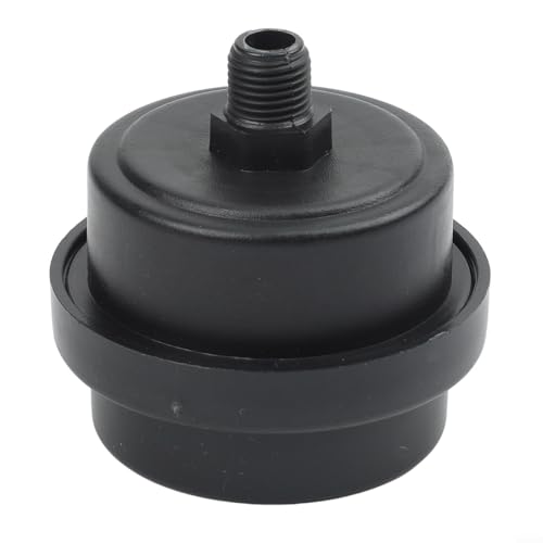 Filtro plástico de la admisión del compresor de aire con el elemento de la esponja para las máquinas libres del aceite Color negro 73m m X 60m m Dimensiones y tamaño del hilo de 13m m (13mm)