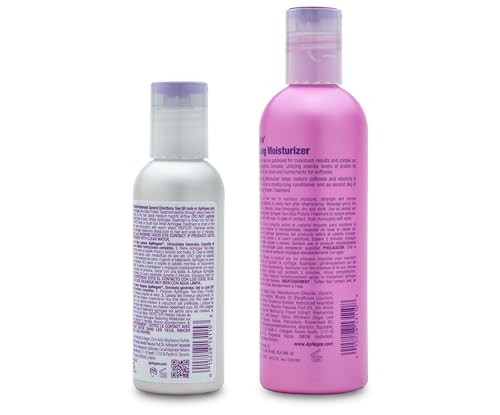Aphogee Hair Care Double Bundle – Two-Step Protein Treatment (4 fl oz) & Balancing Moisturizer (8 fl oz)