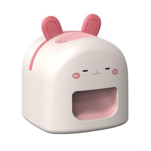 Schiaccianoci elettrico automatico per semi di girasole con sistema a quattro fori in plastica ABS, design per casa, cucina, feste, uso bianco, giallo, rosa (lepre)