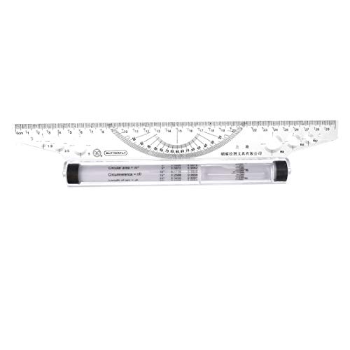 uxcell Rolling Parallel Ruler 30cm Balancing Scale for Drafting Measuring Drawing