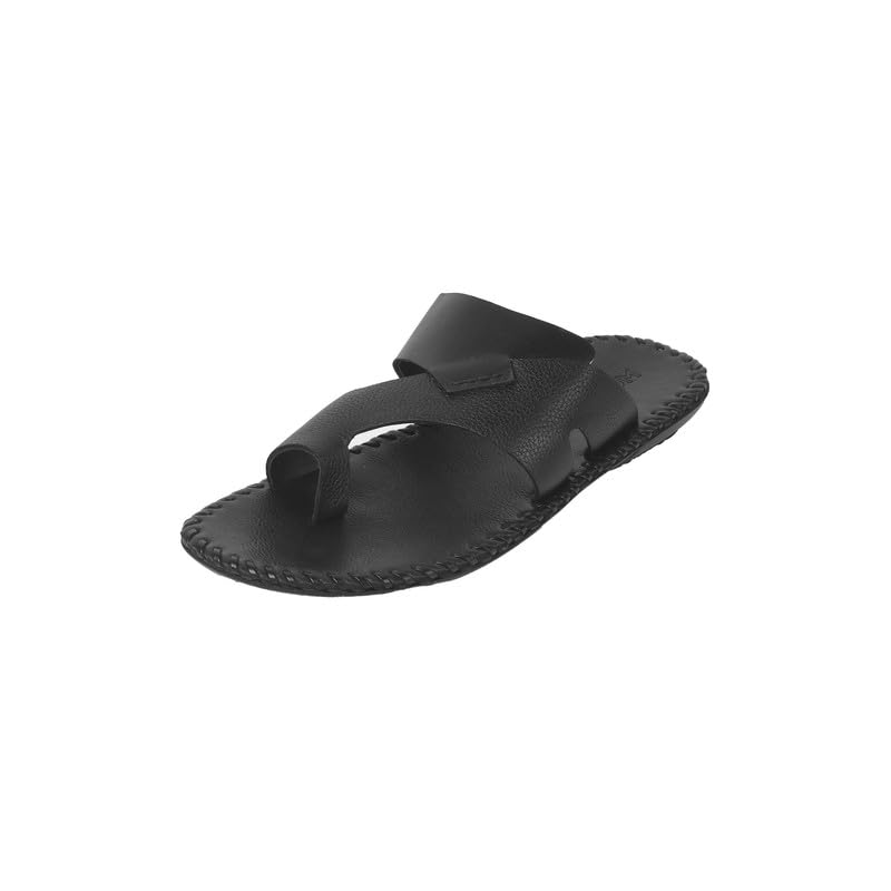 Image of Mochi Men's Faux Leather Stylish Toe Ring Slipper