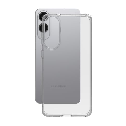 Image of RIGGEAR Shockproof Clear Hybrid Armor Back Cover Case for Samsung Galaxy S25 Edge (Transparent PC with TPU Bumper)