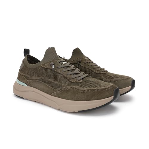 PITAS | TUI Man | Zapatillas Hombre Casual | Náuticos para el Invierno | Mocasines | Zapatillas de Vestir | Zapatos sin Cordones | Deportivas Casual | Calzado Walkinpitas | Kaki 41
