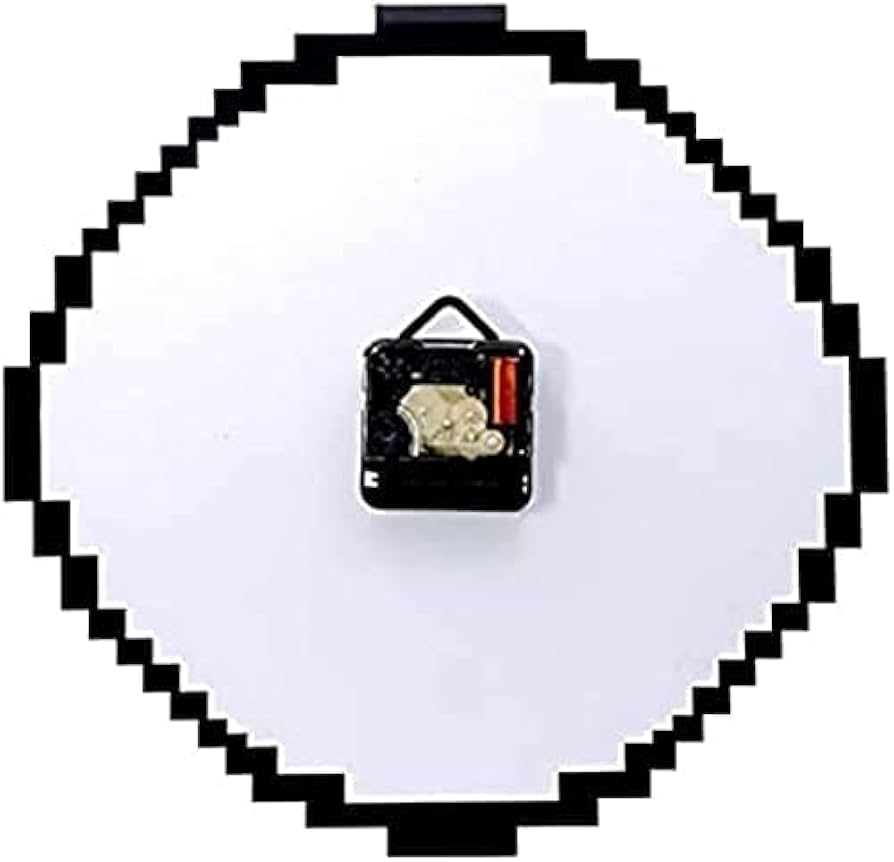 Amazon.co.jp: 壁掛け時計ピクセルタイムクロック8ビット