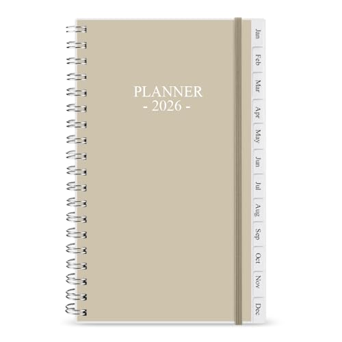 2026N |Pbgvi[ J_[ 2026N1~2026N12 A6 EB[N[&}X[ 蒠 ڕWgbLO L ̐𐮗₷ 3.75C` x 6.75C` x[W