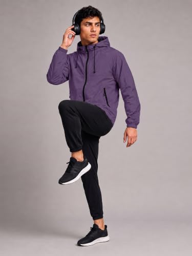 Image of CHKOKKO Sunscreen Jacket For Men With Hood | Advanced Upf 50+ UV Ray Sunblock Sunscreen | Water-repellent Lightweight Nylon Cooling Quick Dry Fabric | Sports Cycling Travel & Dailywear
